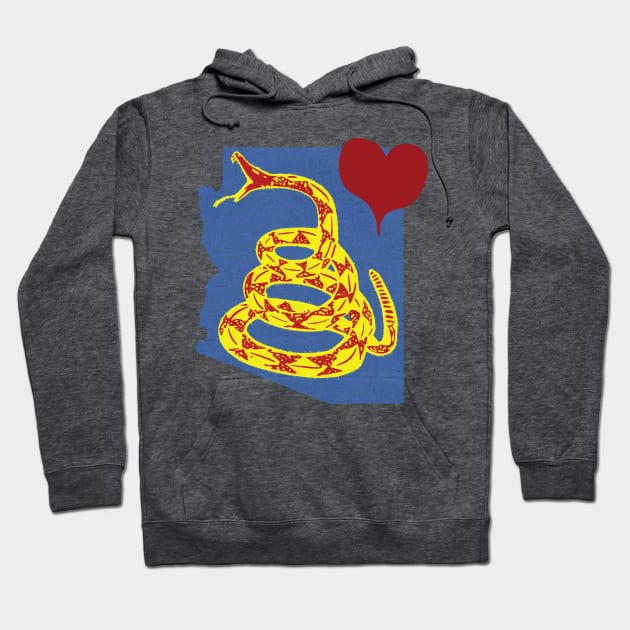 Love Arizona Gadsen Snake Hoodie by pelagio